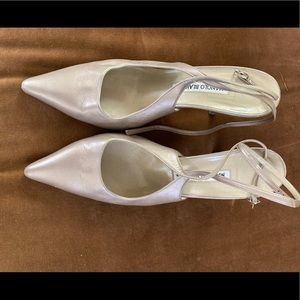 Gold Manolo Blahnik strap heels